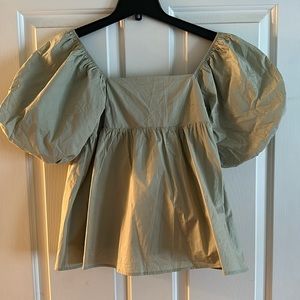 Crescent Puff Sleeved Blouse